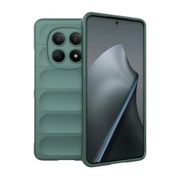 Szilikon telefonvédő (ütésállóság, kameravédő, 3D) SÖTÉTZÖLD Xiaomi Redmi Note 15 4G