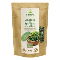 BioMenü BIO CHLORELLA és SPIRULINA ALGA tabletta 125 g