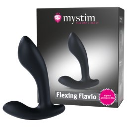 mystim Flexing Flavio - elektro prosztata vibrátor (fekete)