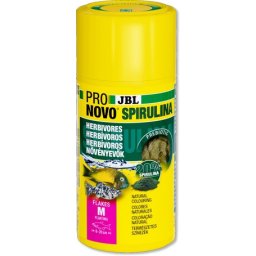 JBL ProNovo Spirulina Flakes M lemezes táp spirulinával növényevő halaknak 100ml