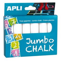 APLI Aszfaltkréta, kerek, jumbo, APLI, fehér