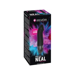 mystim Real Deal Neal E-Stim - akkus elektro vibrátor (fekete)