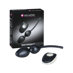 Mystim Jane Untamed - vibrációs gésagolyó duó (fekete)