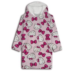 Hello Kitty Bow belebújós plüss polár takaró, poncsó 7-14 év