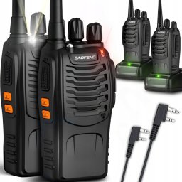 Baofeng Walkie Talkie 2db-os, 16 előreprogramozott PMR, 1500 mAh, RT