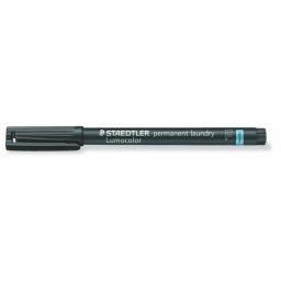 STAEDTLER Textil jelölő alkoholos marker, 0,6 mm, kúpos, STAEDTLER "Lumocolor(R) laundry 319 LM", fekete