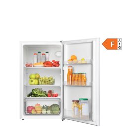 VIVAX TTL-93E hűtőszekrény, hűtő nettó 93L, megfordítható ajtónyitás, 3 polc, 1 fiók, 40dB, cserélhető ajtónyitás