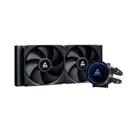 CHIEFTEC CPU vízhűtés Iceberg 240 Dark, 2x120mm, ARGB vízblokk, LGA1851, AM5, fekete, fekete