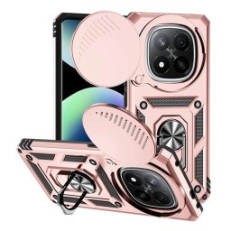 Defender szilikon telefonvédő (ütésállóság, tartógyűrű, kameravédő) ROZÉARANY Xiaomi Redmi Note 14 Pro Plus 5G