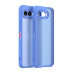 Szilikon telefonvédő (műanyag hátlap, légpárnás sarok, matt) VILÁGOSKÉK T Phone 3 5G
