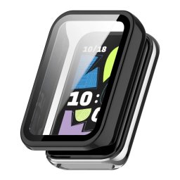 Műanyag keret (BUMPER, ütésállóság + kijelzővédő üveg) FEKETE Honor Band 10