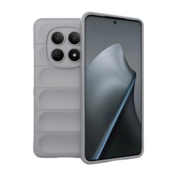 Szilikon telefonvédő (ütésállóság, kameravédő, 3D) VILÁGOSSZÜRKE Xiaomi Redmi Note 15 4G