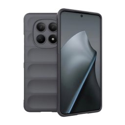 Szilikon telefonvédő (ütésállóság, kameravédő, 3D) SÖTÉTSZÜRKE Xiaomi Redmi Note 15 4G