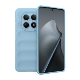 Szilikon telefonvédő (ütésállóság, kameravédő, 3D) VILÁGOSKÉK Xiaomi Redmi Note 15 4G
