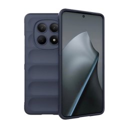 Szilikon telefonvédő (ütésállóság, kameravédő, 3D) SÖTÉTKÉK Xiaomi Redmi Note 15 4G