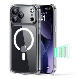 ESR CLASSIC HYBRID szilikon telefonvédő (ütésállóság, légpárnás sarok, MagSafe) ÁTLÁTSZÓ Apple iPhone 17 Pro