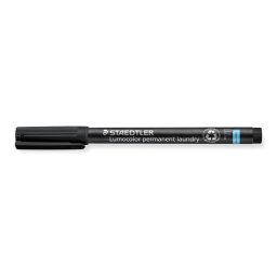 Textil jelölő alkoholos marker, 0,6 mm, kúpos, STAEDTLER "Lumocolor® laundry 319 LM", fekete