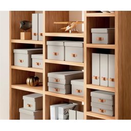LEITZ Iratpapucs, karton, 100 mm, LEITZ "Puro", homokbézs