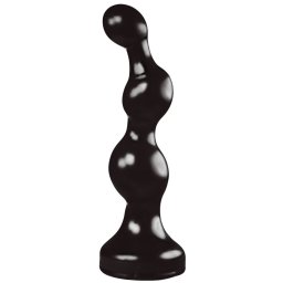 Zizi Twist - rzki anlis plug, fekete, 17 x 4,5 cm