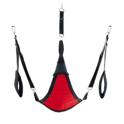 Triangle Fabric Sling - teljes szett, vrs intim kiegszt