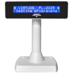Virtuos ügyfélkijelző Virtuos FL-2025MB 2x20, USB, fehér