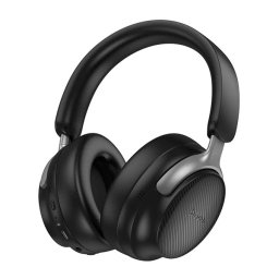 HOCO W53 PLUS bluetooth fejhallgató SZTEREO (v5.4, aktív zajszűrő, összehajtható, 3.5mm jack aljzat) FEKETE