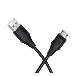 HOCO X124 adatkábel (USB - Type-C, 3A, gyorstöltő, 100cm) FEKETE
