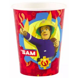 Sam a Tűzoltó Red papír pohár 8 DARABOS 250 ml Nr2