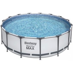 Bestway Steel Pro Max csővázas medence kerek 366x76cm 1,25m3/h papírszűrővel #56416