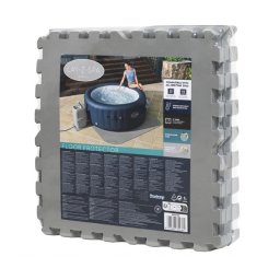 Bestway Lay-Z-Spa hőszigetelő jakuzzi alátét puzzle szivacs 1,96x1,96m 17 részes szürke #60334