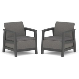 Keter SCANDI LINEA DUO SZETT - Hegyi szürke / Grafit