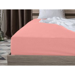 Jersey lepedő EXCLUSIVE korallszínű 180 x 200 cm