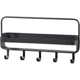 Fém polc fürdőszobába RAKKA 56x29 cm, fekete patinával