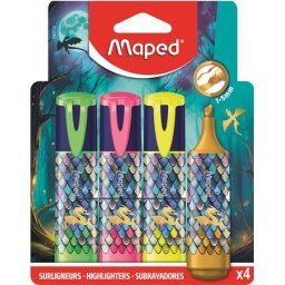 MAPED Szövegkiemelő készlet, 1-5 mm, MAPED ,,Dragon sárkány", 4 különböző szín