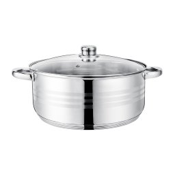 Cook Max Lábas üvegfedővel 30cm 9,1 literes rozsdamentes CKM803/4