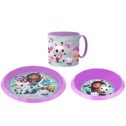 Gabi babaháza étkészlet bögrével 265 ml, szett /3db, BPA mentes