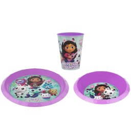Gabi babaháza étkészlet pohárral 260 ml, szett /3db, BPA mentes