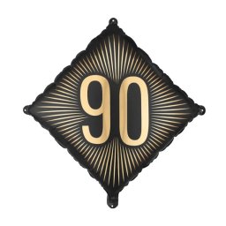 90. Évszámos lufi, fólia, fekete, arany számmal