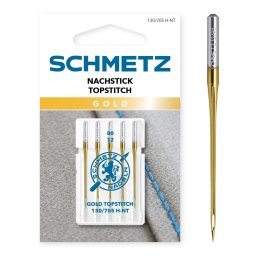 Schmetz TopStitch Gold, nagylyukú varrógéptű, 90/14, 130/705 H-NT
