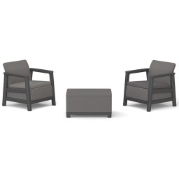 Keter SCANDI LINEA BALCONY kerti bútor szett - Mountain Grey / Grafit