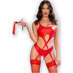 CHILIROSE - rzki ngy rszes piros tanga szett
