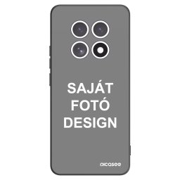 Fekete szilikon tok az alábbi mobiltelefonokra Xiaomi Redmi Note 15 4G - Saját fotó/motívum