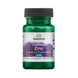 Swanson Cink chelated kelát kötésű cink, 30 mg, 90 db