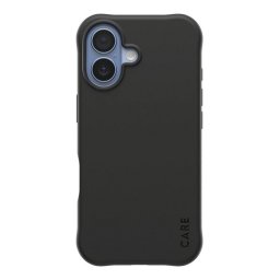 PANZERGLASS CARE SAMBA szilikon telefonvédő (ütésállóság, légpárnás sarok, kameravédő, MagSafe) FEKETE Apple iPhone 17
