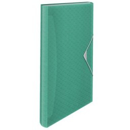 ESSELTE Harmonikamappa, A4, PP, 6 rekeszes, ESSELTE "Colour'Breeze", zöld