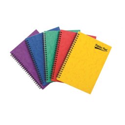 PUKKA PAD Spirálfüzet, A5, vonalas, 60 lap, PUKKA PAD "Pressboard", vegyes szín