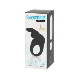 Happyrabbit Cock - akkus vibrációs péniszgyűrű (fekete)