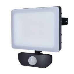 Solight LED spotlámpa Quick szenzorral, 30W, 2550lm, 4000K, IP44, fekete, fekete