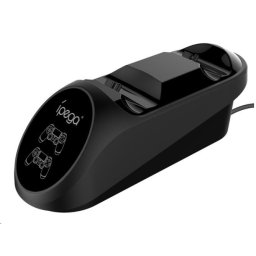 iPega PG-9180 Dupla töltő dokkolóállomás PS4 gamepadekhez, fekete