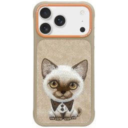 Nimmy Big Eyed Pet 2.0 Cat tok iPhone 17 Pro - bézs